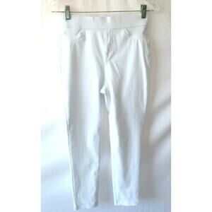 Time & Tru Women's White Pull On Mid Rise Ankle Pants / Jeggings Size XS (0 - 2)